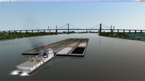 Pushboat con 16 barcazas 01